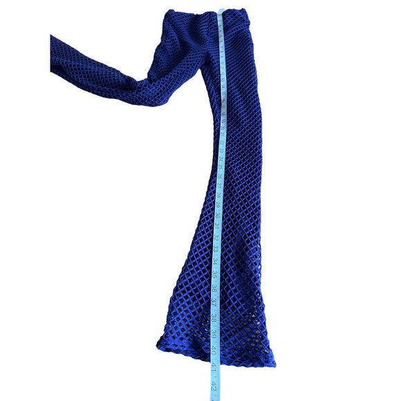 Sammy B Diamond Mesh Bootcut Pants Purple Flared Trashy Y2K NWT Lined Party XS - Picture 8 of 15